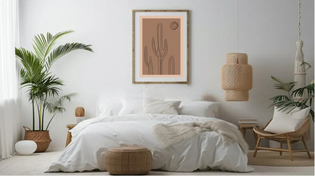 Brown Cactus A3 Print || by Kirra Jane