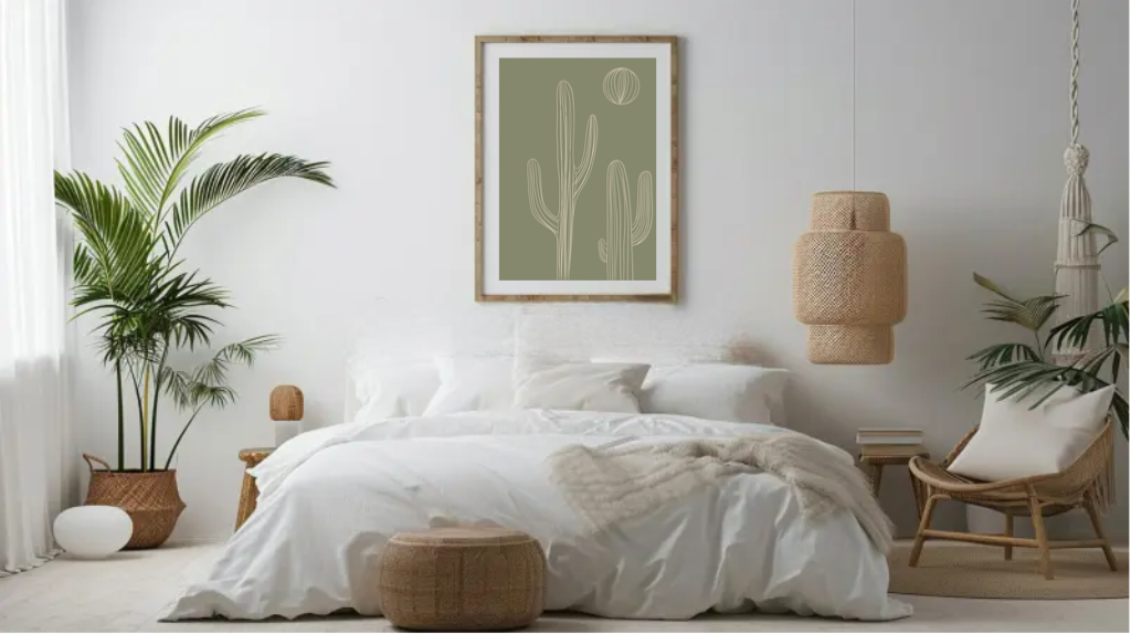Green Cactus A3 Print || by Kirra Jane