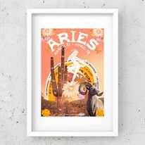 Load image into Gallery viewer, ARIES Zodiac Print
