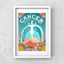 Load image into Gallery viewer, CANCER Zodiac Print
