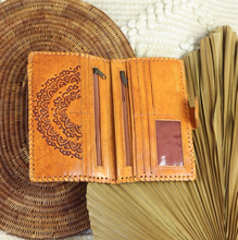 Load image into Gallery viewer, Mandala Leather Wallet
