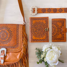Load image into Gallery viewer, Mandala Leather Journal
