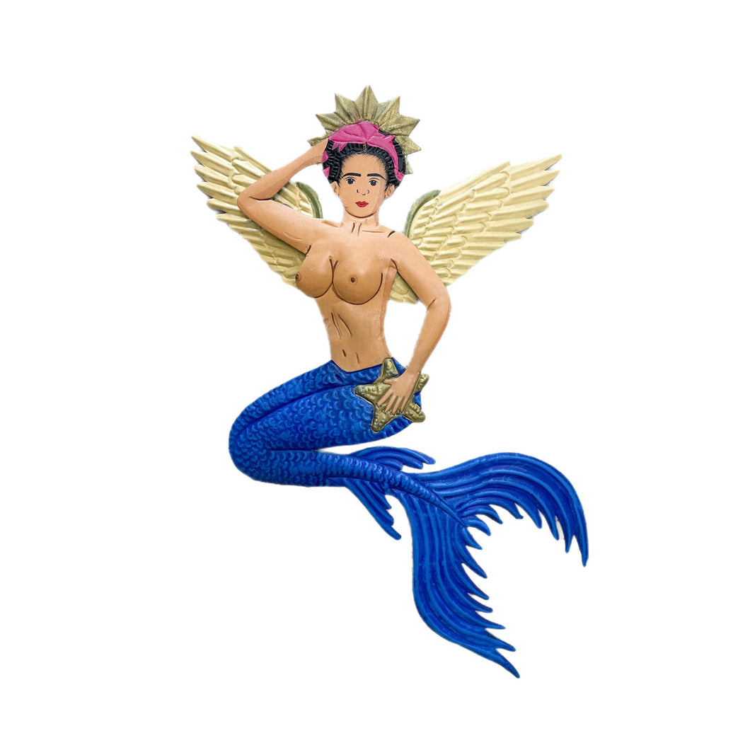 Mermaid Frida - Blue Tail & Crown