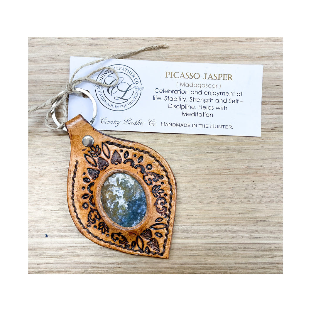 Keyring with Picasso Jasper
