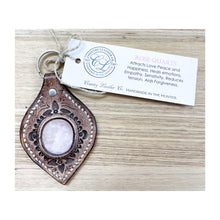 Load image into Gallery viewer, Keyring with Pink Quartz
