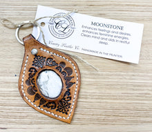 Load image into Gallery viewer, Keyring with Moonstone
